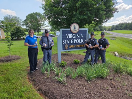 Rudy Bears presented to Virginia State Police